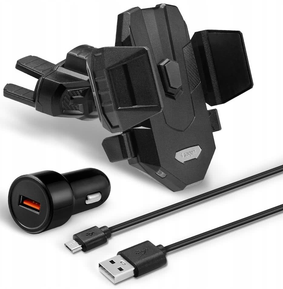 

Магнитный автодержатель с беспроводной зарядкой Spigen X35W CD Car Mount Wireless Charger Black [44596]