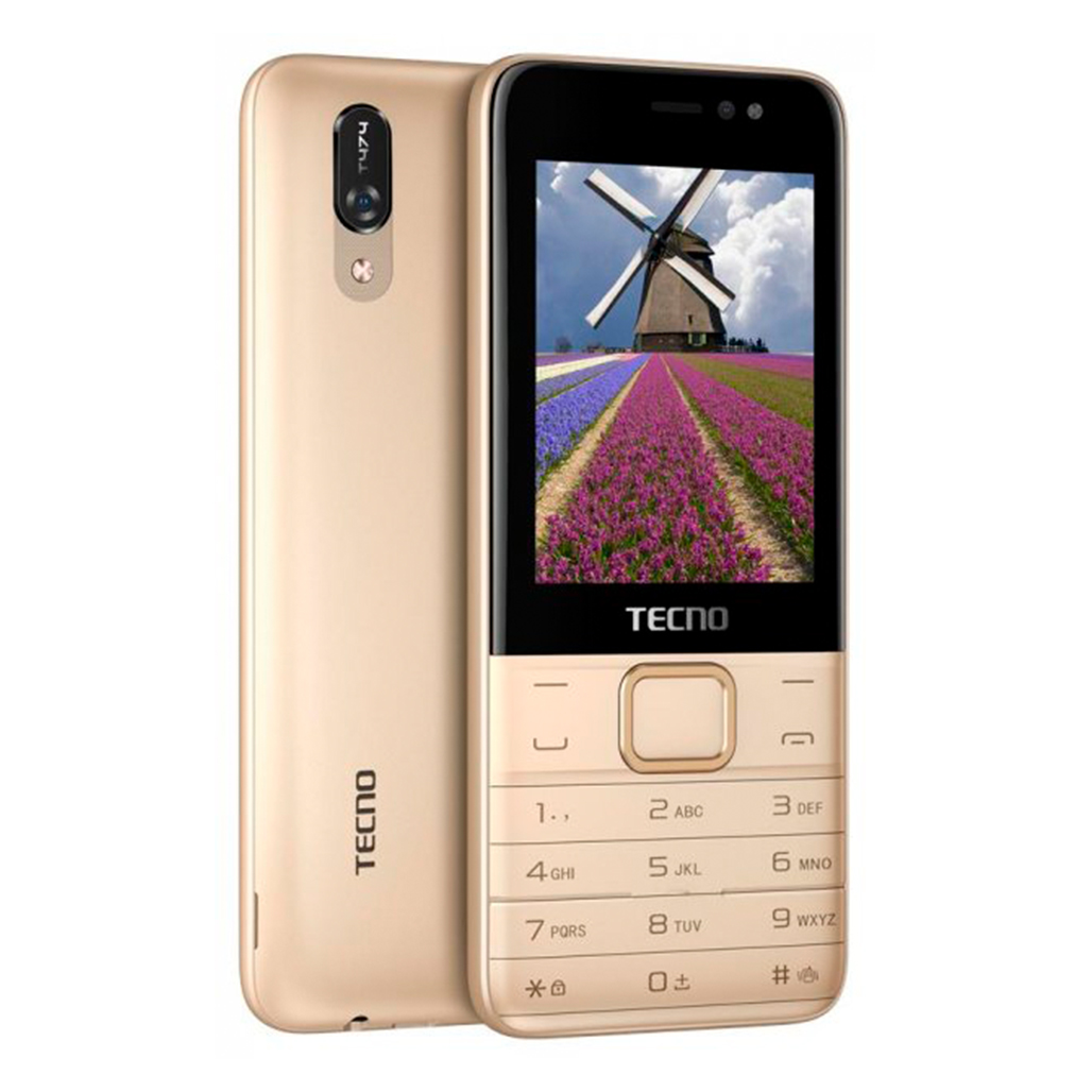 

Кнопочный телефон Tecno T474 (Champagne Gold) UA-UCRF [64691]