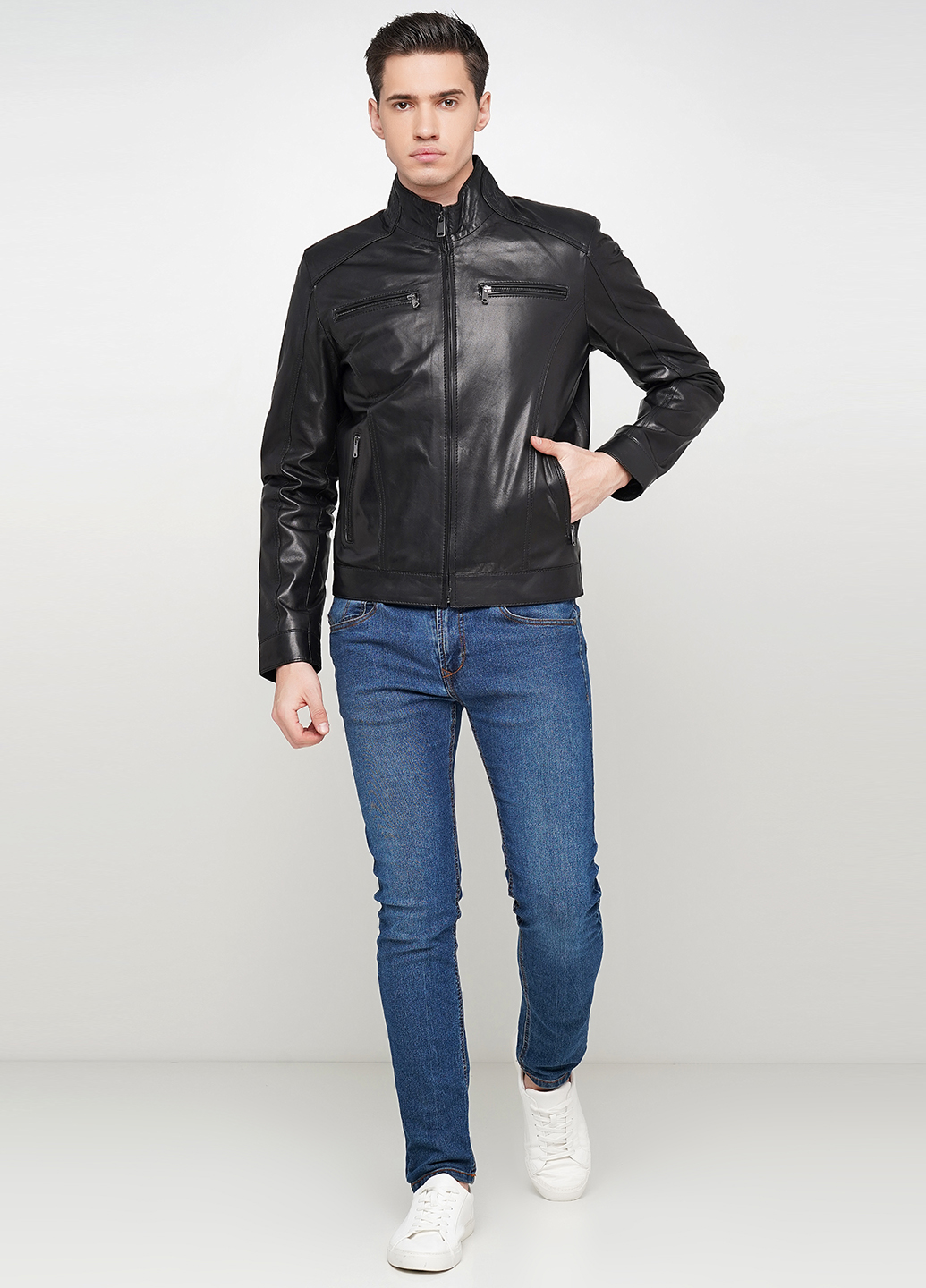 

Куртка из натуральной кожи демисезонная Leather Factory 8416736 3XL Черная