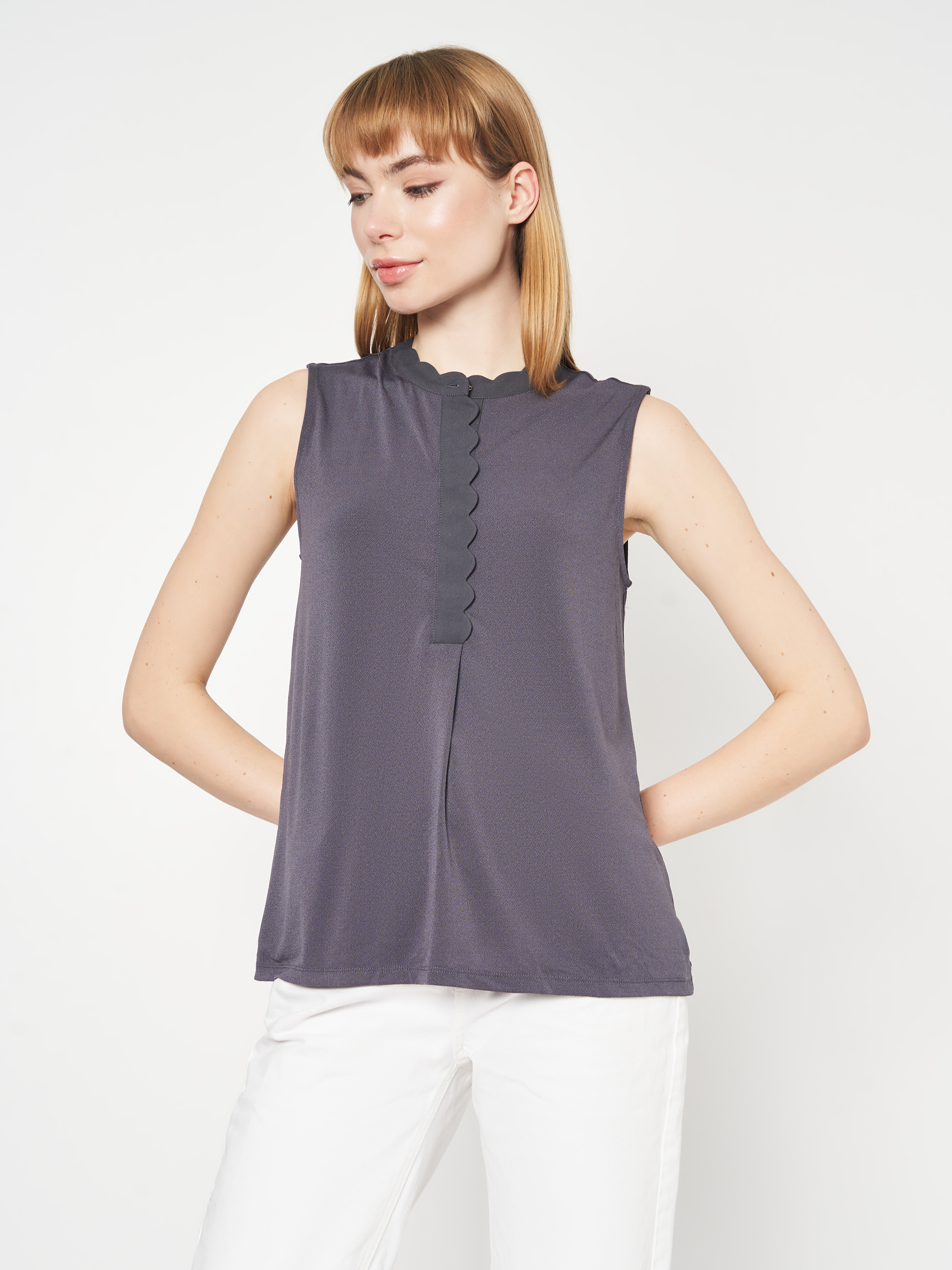 

Блузка H&M 2812213abr  Темно-серая, Блузка H&M 2812213abr S Темно-серая