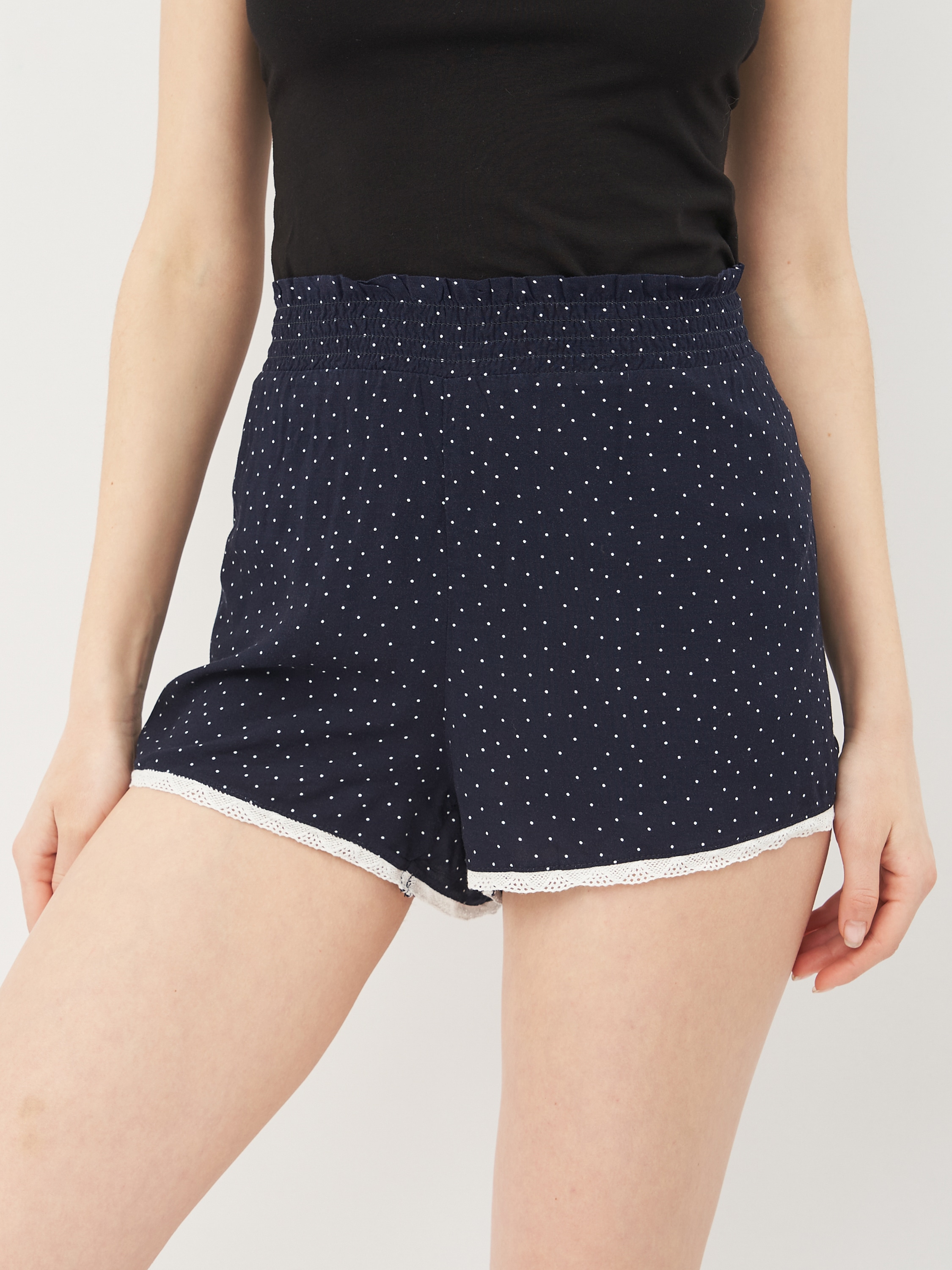 

Пижамные шорты H&M 402-7492330  Темно-синий/Точки, Пижамные шорты H&M 402-7492330 XL Темно-синий/Точки