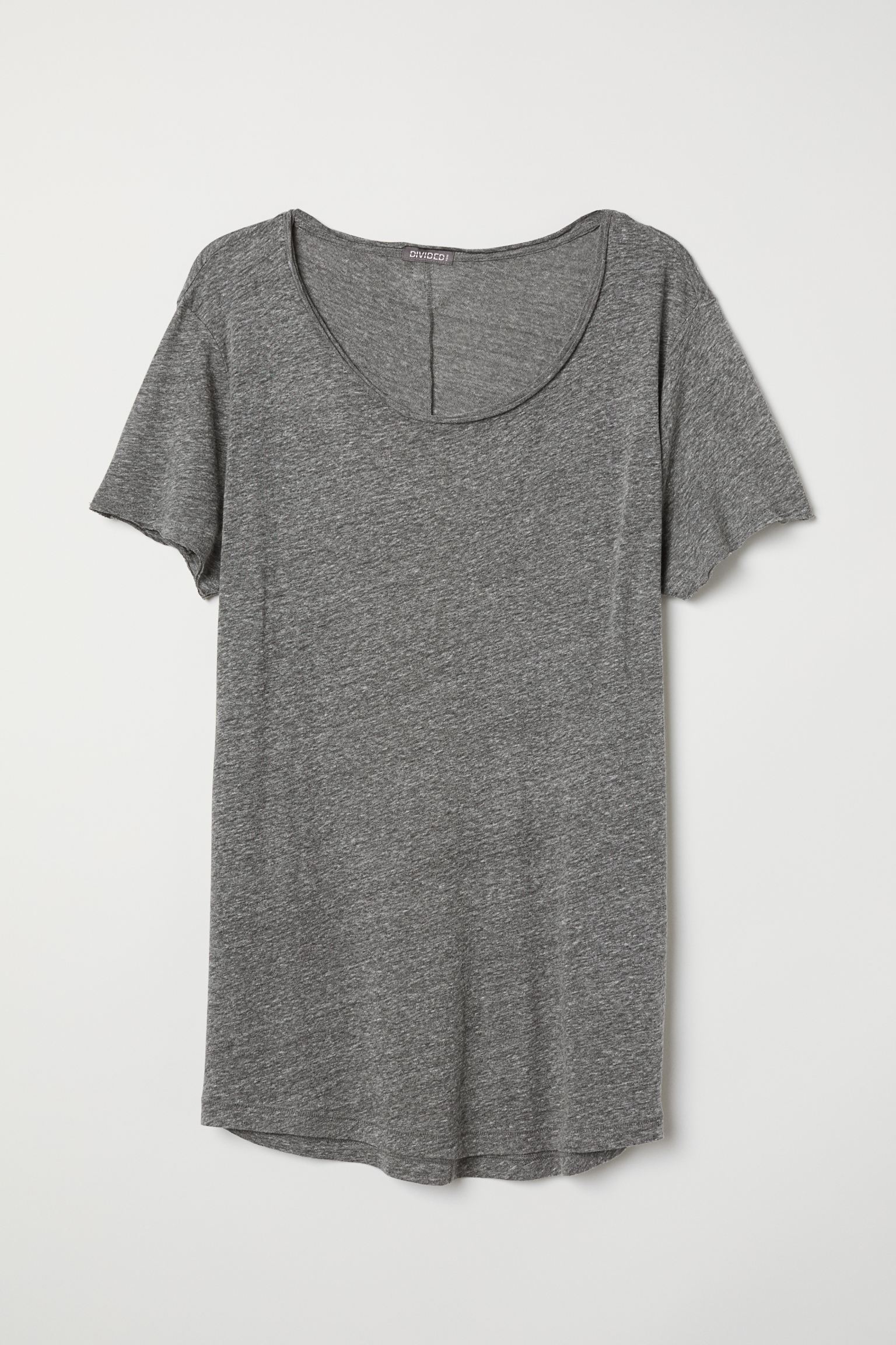 

Футболка H&M S серый меланж 11124492636