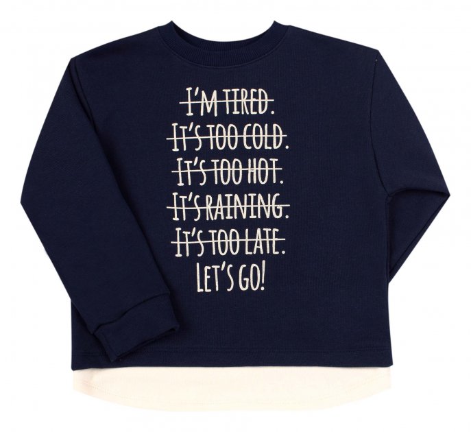 

Джемпер трикотаж тринитка Bembi ДЖ284 158 Синій, Молочний (5608905)