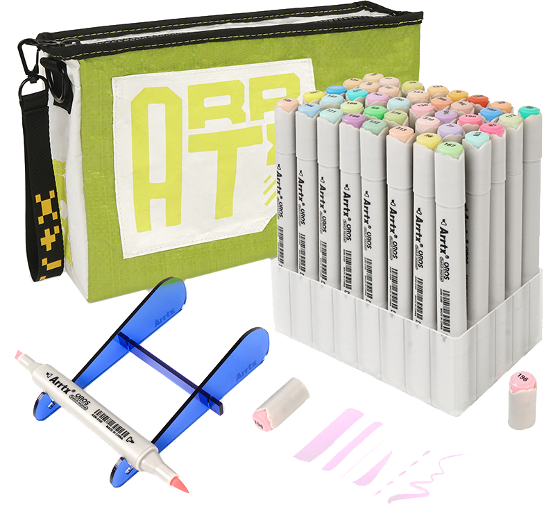 

Спиртовые маркеры Arrtx Oros ASM-03-PT01 40 цветов Пастельные оттенки (LC302628)