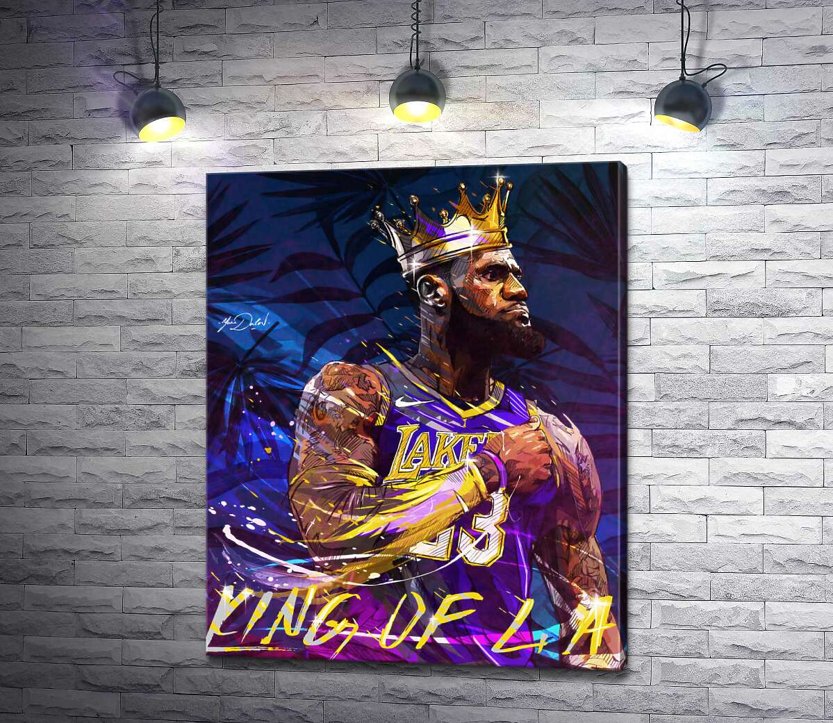 

Картина ArtPoster Баскетболист Леброн Джеймс (LeBron James) - король Лос-Анджелеса 100x125 см Модуль №1