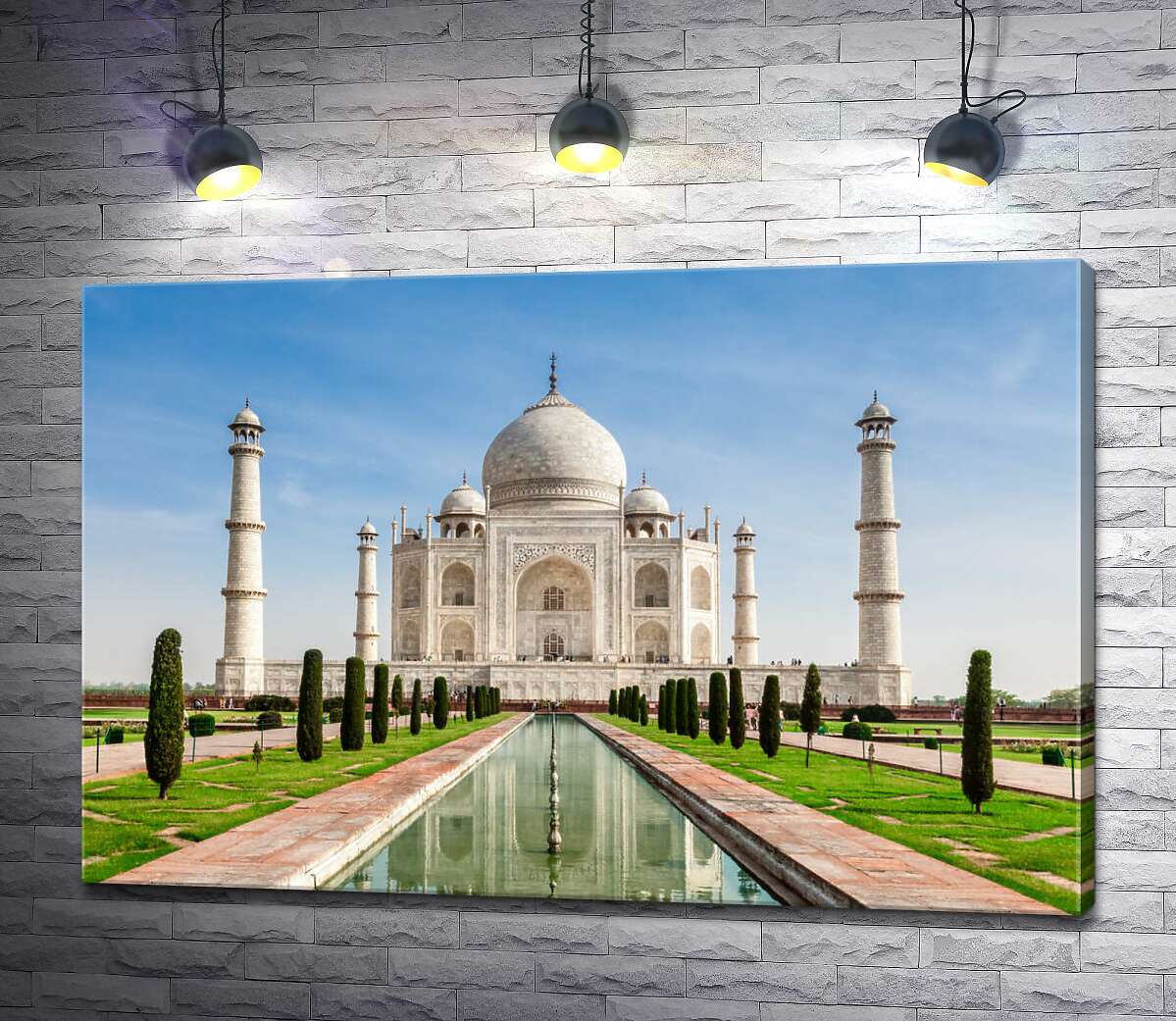 

Картина ArtPoster Белая жемчужина индийской культуры мавзолей Тадж Махал (Taj Mahal) 100x67 см Модуль №1