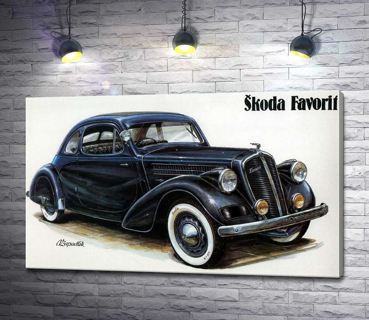 

Картина ArtPoster Компактный автомобиль Skoda Favorit 100x61 см Модуль №1