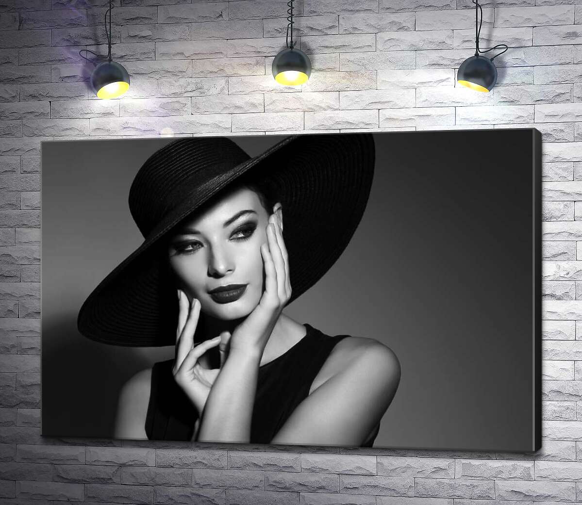 

Картина ArtPoster Изысканный образ девушки в шляпе 130x87 см Модуль №1