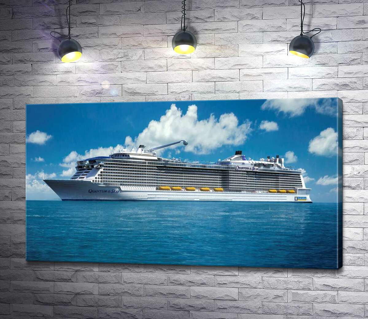 

Картина ArtPoster Круизное судно "Quantum of the Seas" плывет спокойными водами океана 100x56 см Модуль №1