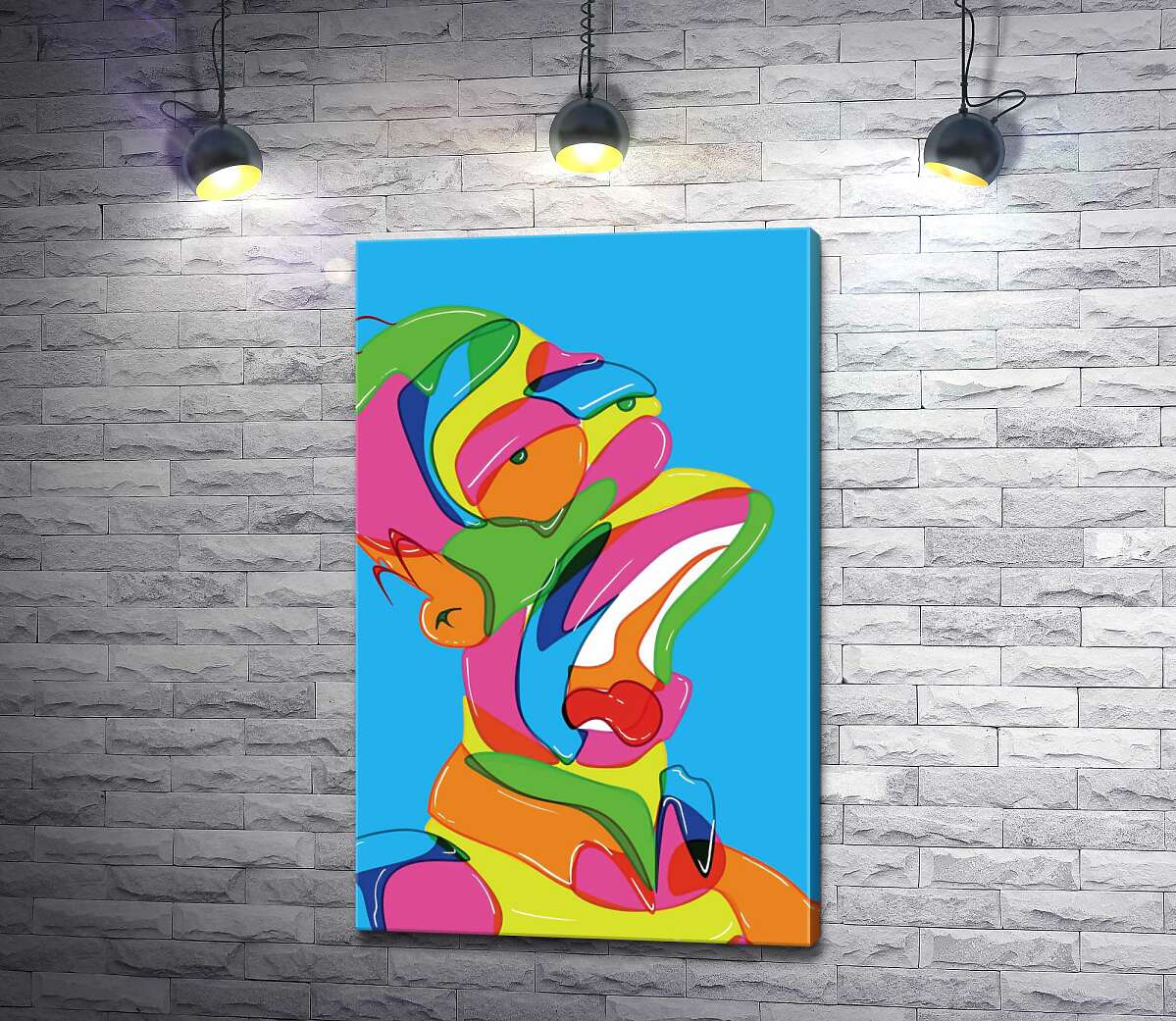 

Картина ArtPoster Красочный Гомер Симпсон устал после рабочего дня 128x205 см Модуль №1