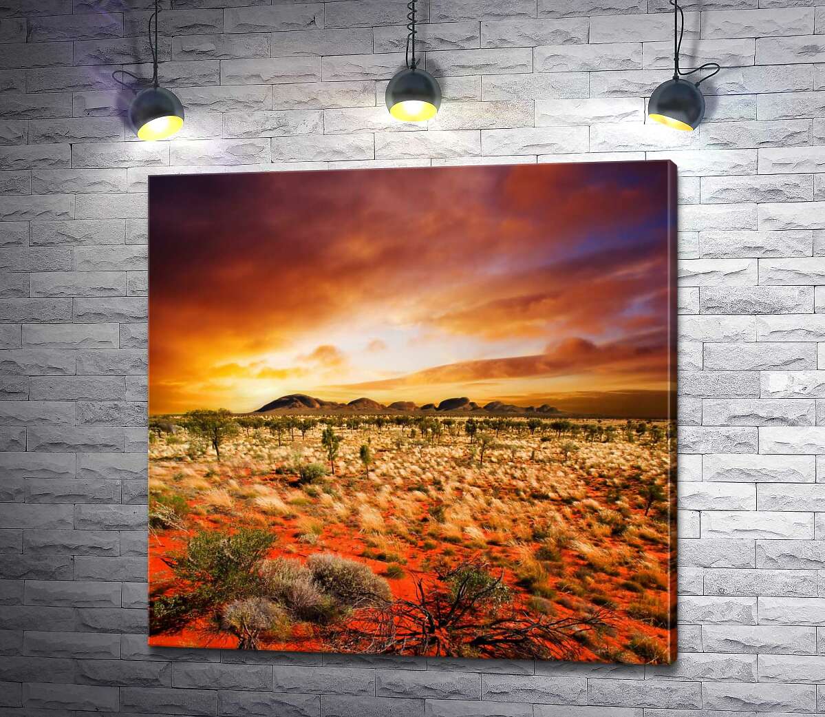 

Картина ArtPoster Огонь неба и ландшафта Австралии 100x98 см Модуль №1