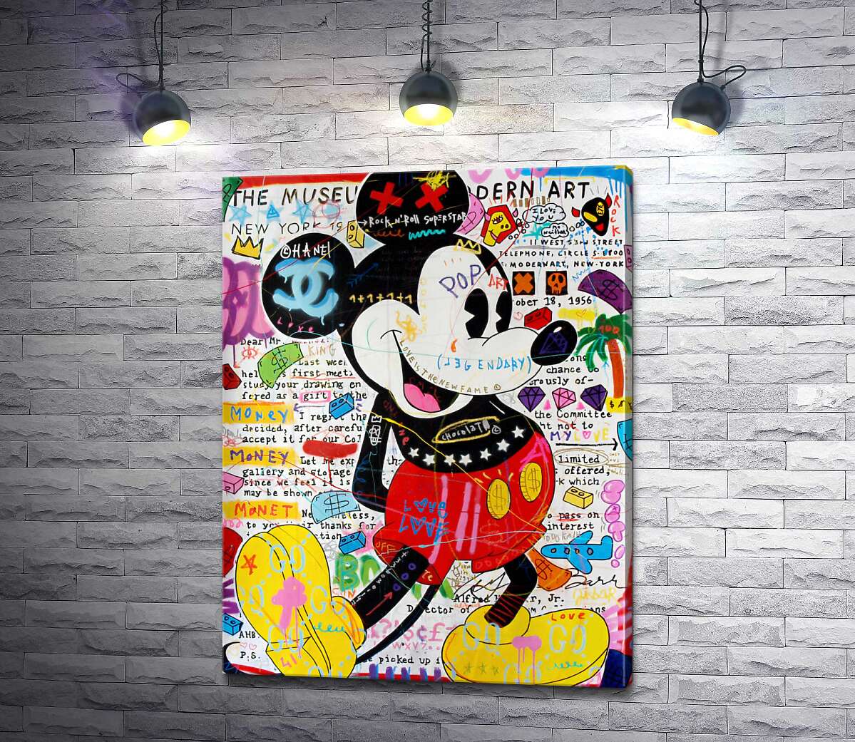 

Картина ArtPoster Музейный Микки (Musey Mickey) - Джисбар 100x132 см Модуль №1