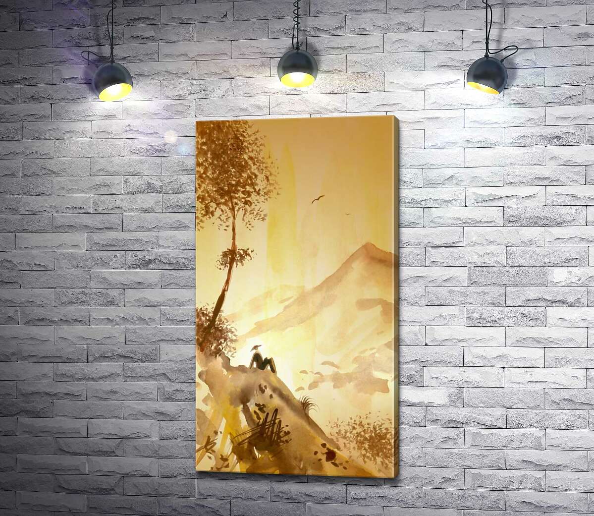 

Картина ArtPoster Отдых между скалистыми горами 50x92 см Модуль №1