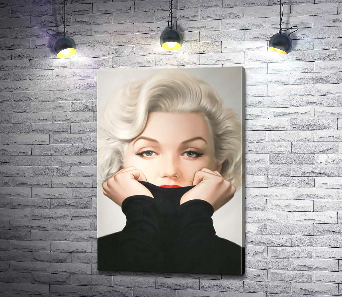 

Картина ArtPoster Нежный портрет Мэрилин Монро (Marilyn Monroe) в черном свитере 100x146 см Модуль №1