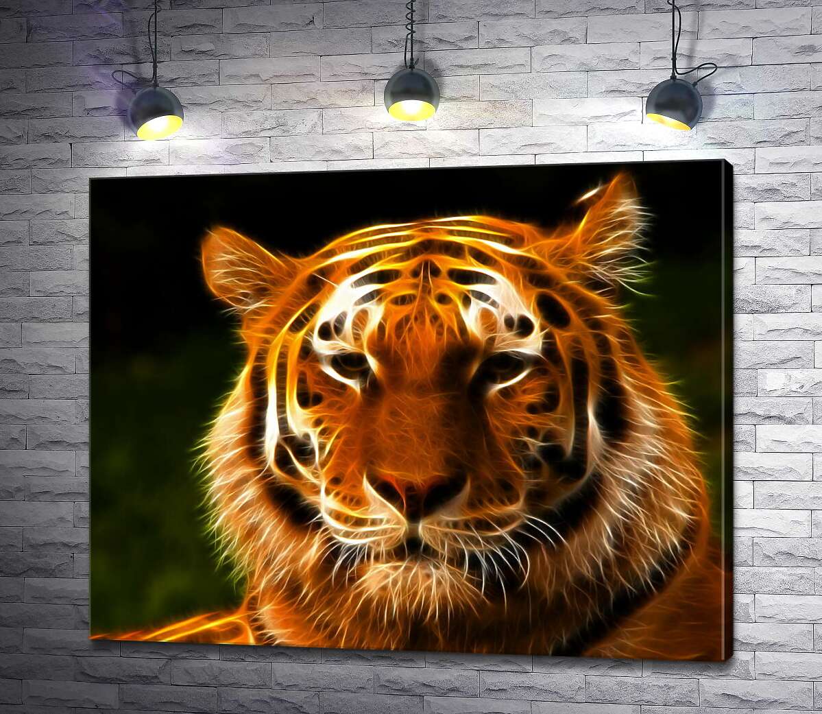 

Картина ArtPoster Королевский силуэт тигра 130x104 см Модуль №1