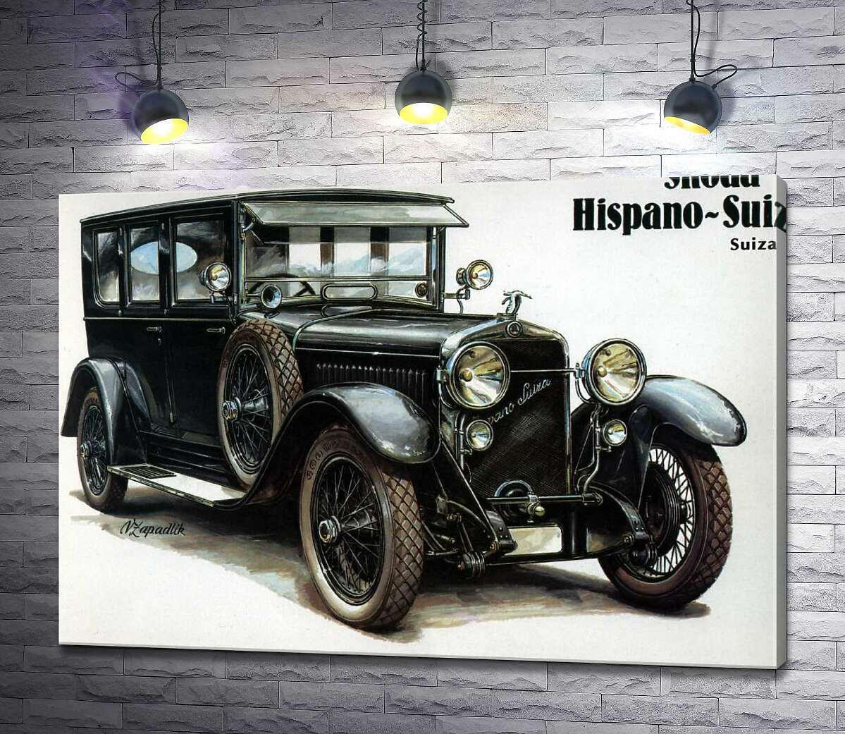 

Картина ArtPoster Первый автомобиль компании Skoda Hispano-Suiza 130x91 см Модуль №1