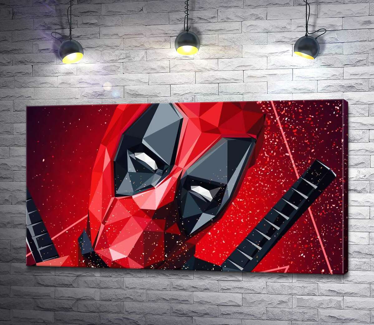 

Картина ArtPoster Портрет Дэдпула в технике papercraft 130x73 см Модуль №1