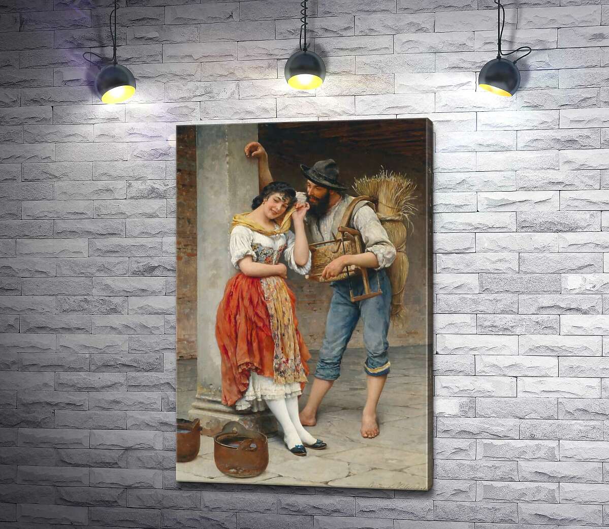 

Картина ArtPoster Паук и муха (The Spider and the Fly) - Эжен де Блаас (Eugene de Blaas) 100x150 см Модуль №1