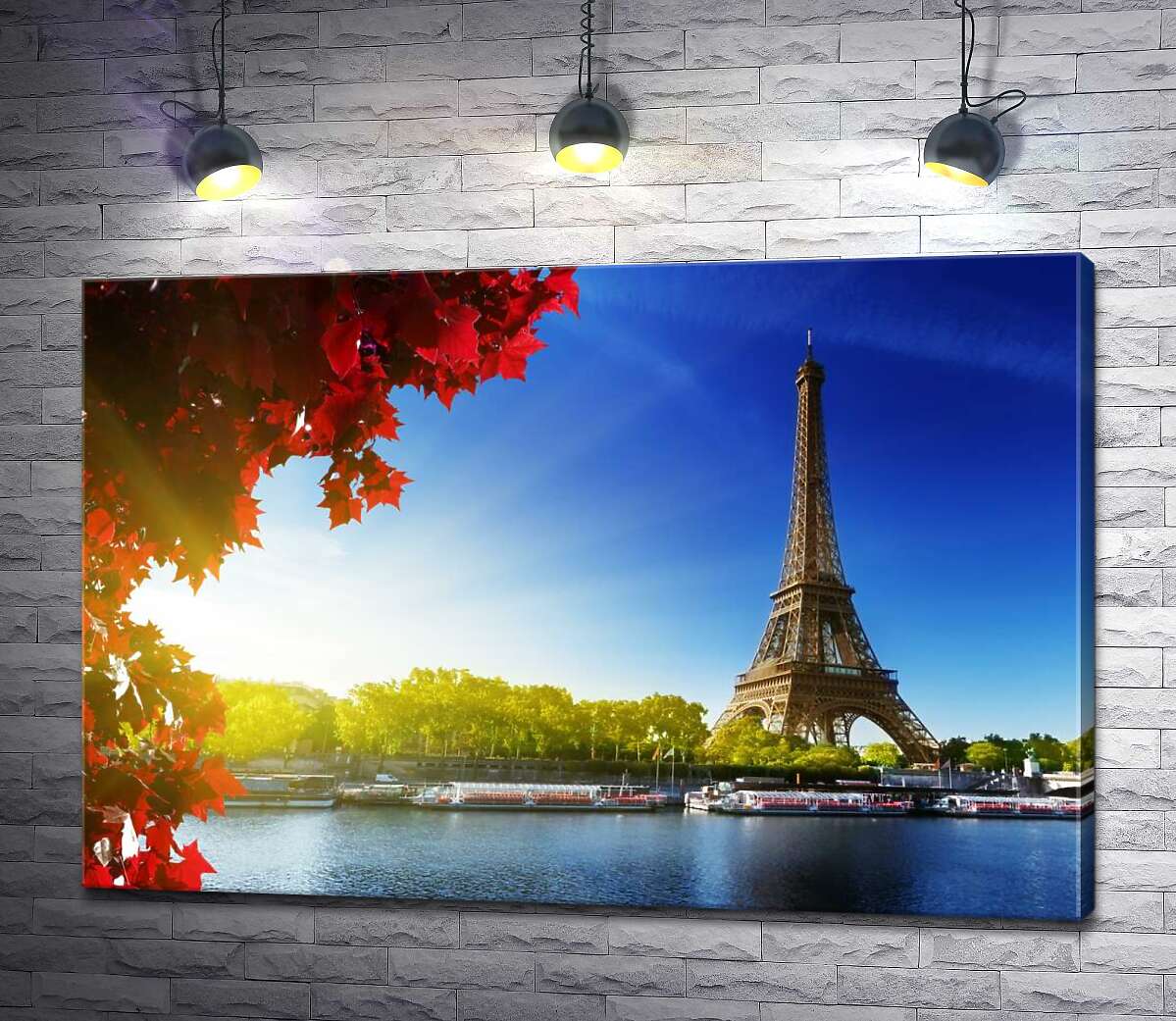 

Картина ArtPoster Эйфелева башня (Eiffel tower) возвышается за Сеной 130x88 см Модуль №1