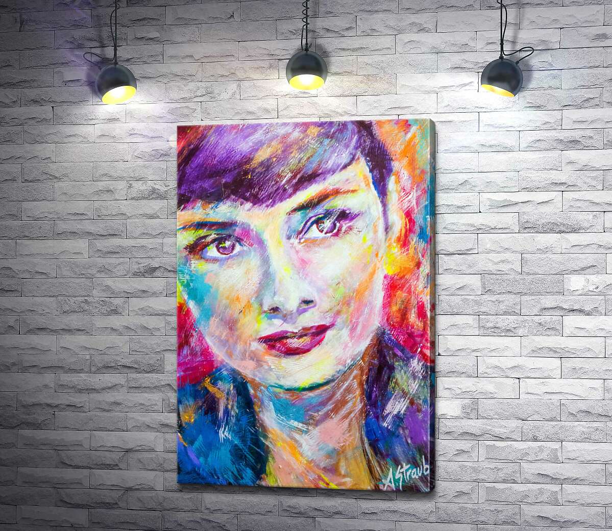 

Картина ArtPoster Сочетание красок на портрете Одри Хэпберн (Audrey Hepburn) 130x195 см Модуль №1