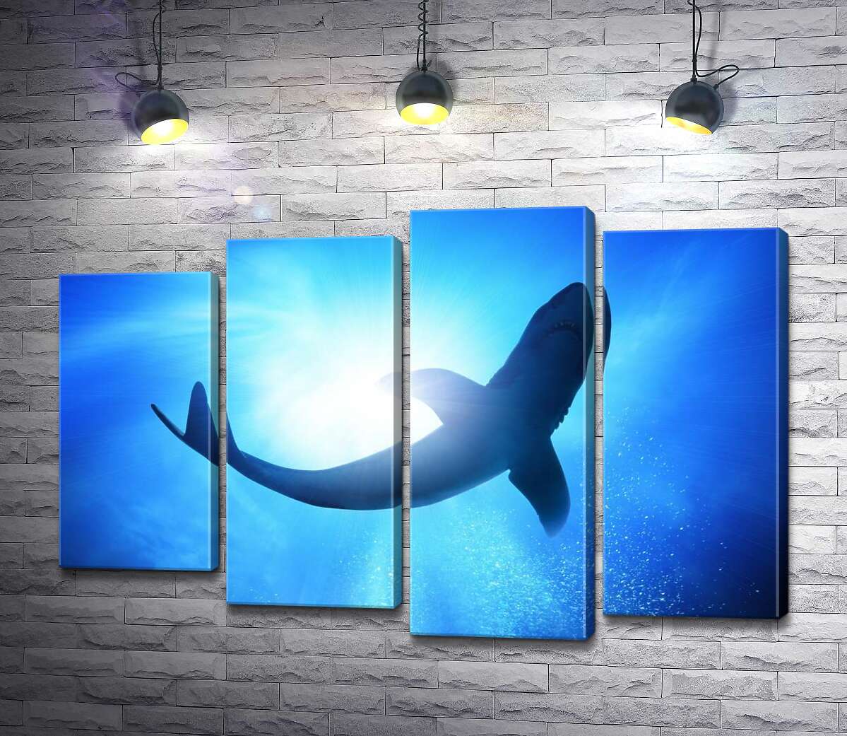 

Модульная картина ArtPoster Акула в глубинах океана 132x89 см Модуль №21