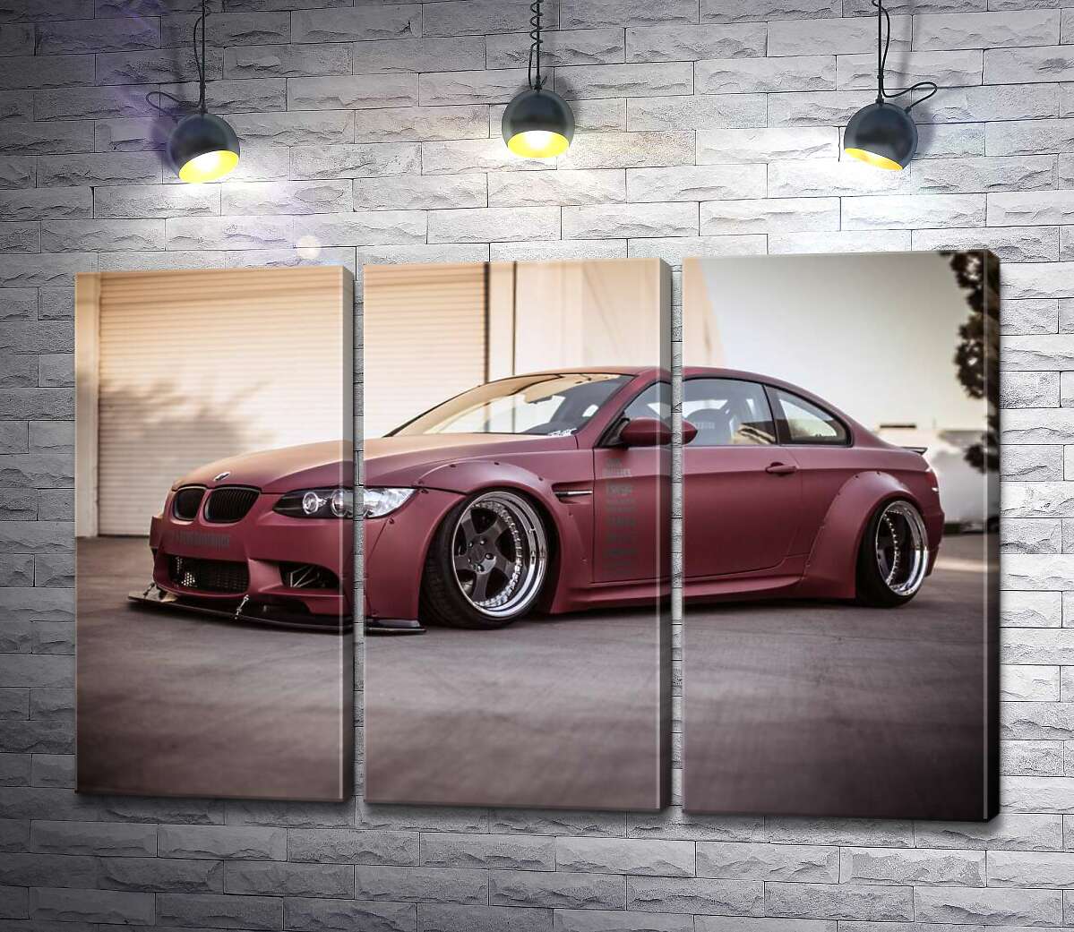 

Модульная картина ArtPoster Багровый автомобиль BMW M5 F10 132x87 см Модуль №11