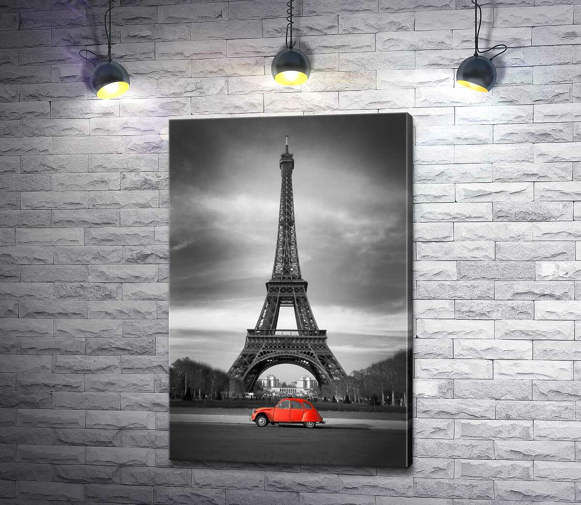 

Картина ArtPoster Серый Париж и яркий ретро автомобиль 50x75 см Модуль №1