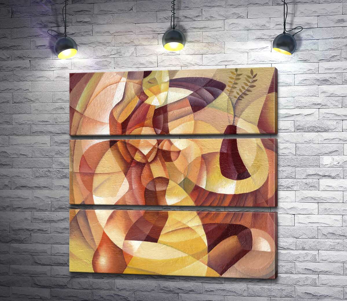 

Модульная картина ArtPoster Абстрактный силуэт женского тела и вазы 100x102 см Модуль №13