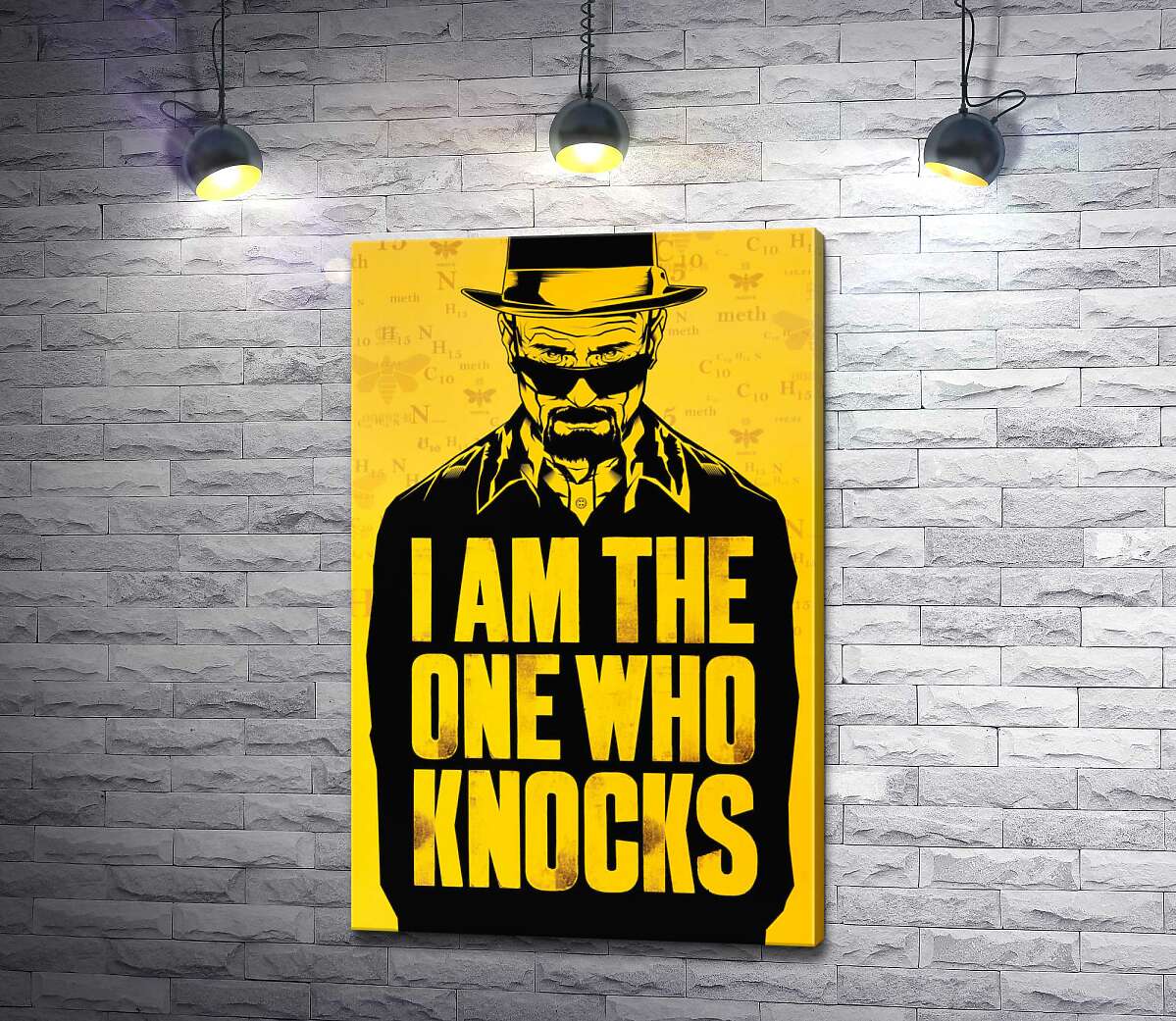 

Картина ArtPoster Химик Вольтер Уайт с цитатой из сериала "Во все тяжкие" (Breaking Bad) 100x157 см Модуль №1