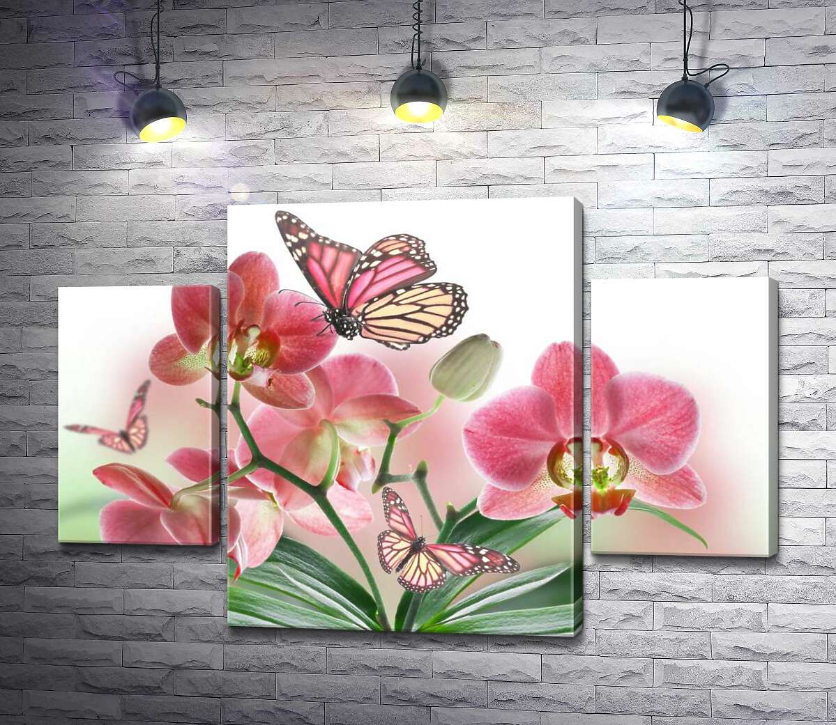 

Модульная картина ArtPoster Бабочки среди орхидей: розовая магия природы 100x69 см Модуль №7