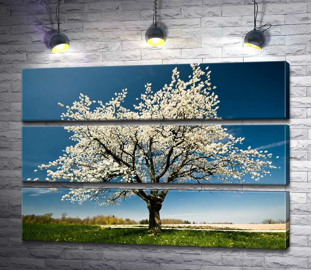 

Модульная картина ArtPoster Ажурное цветение весеннего дерева 130x87 см Модуль №13