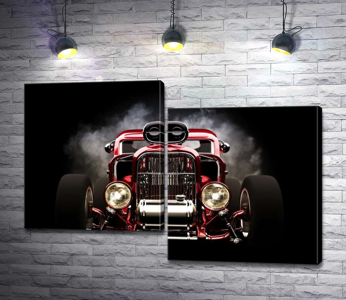 

Модульная картина ArtPoster Багровый бампер автомобиля Хот-род (Hot rod) 100x68 см Модуль №5