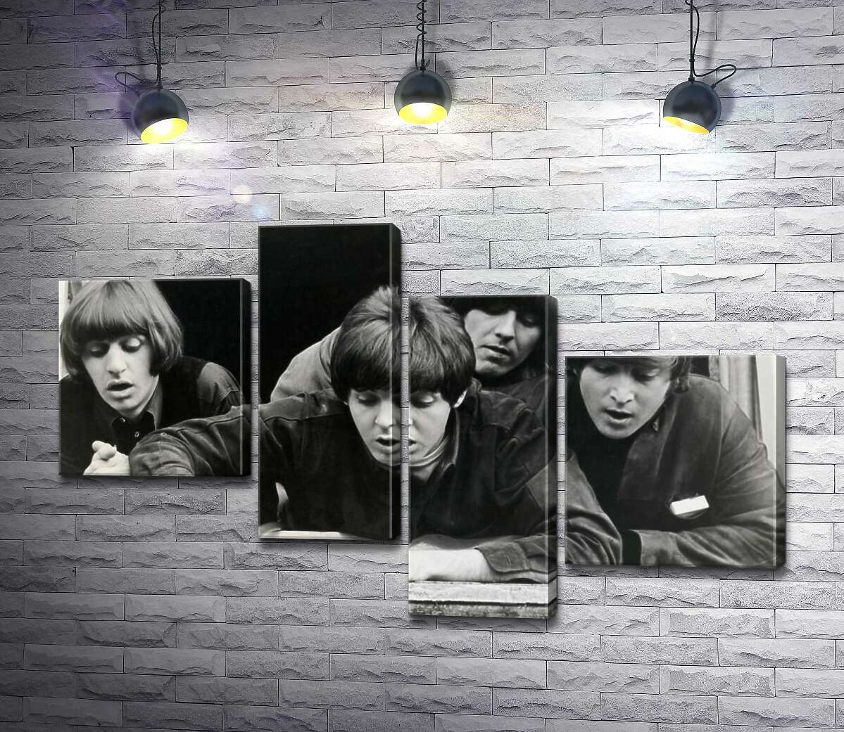 

Модульная картина ArtPoster The Beatles смотрят с окна вниз на улицу 100x65 см Модуль №20
