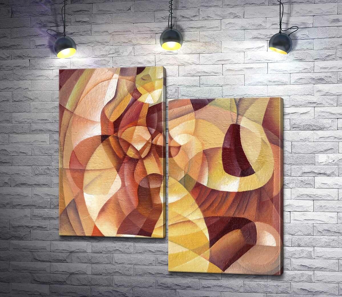 

Модульная картина ArtPoster Абстрактный силуэт женского тела и вазы 100x100 см Модуль №5