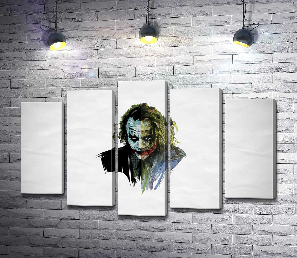 

Модульная картина ArtPoster Арт-портрет Джокера с угрожающим взглядом 130x83 см Модуль №26