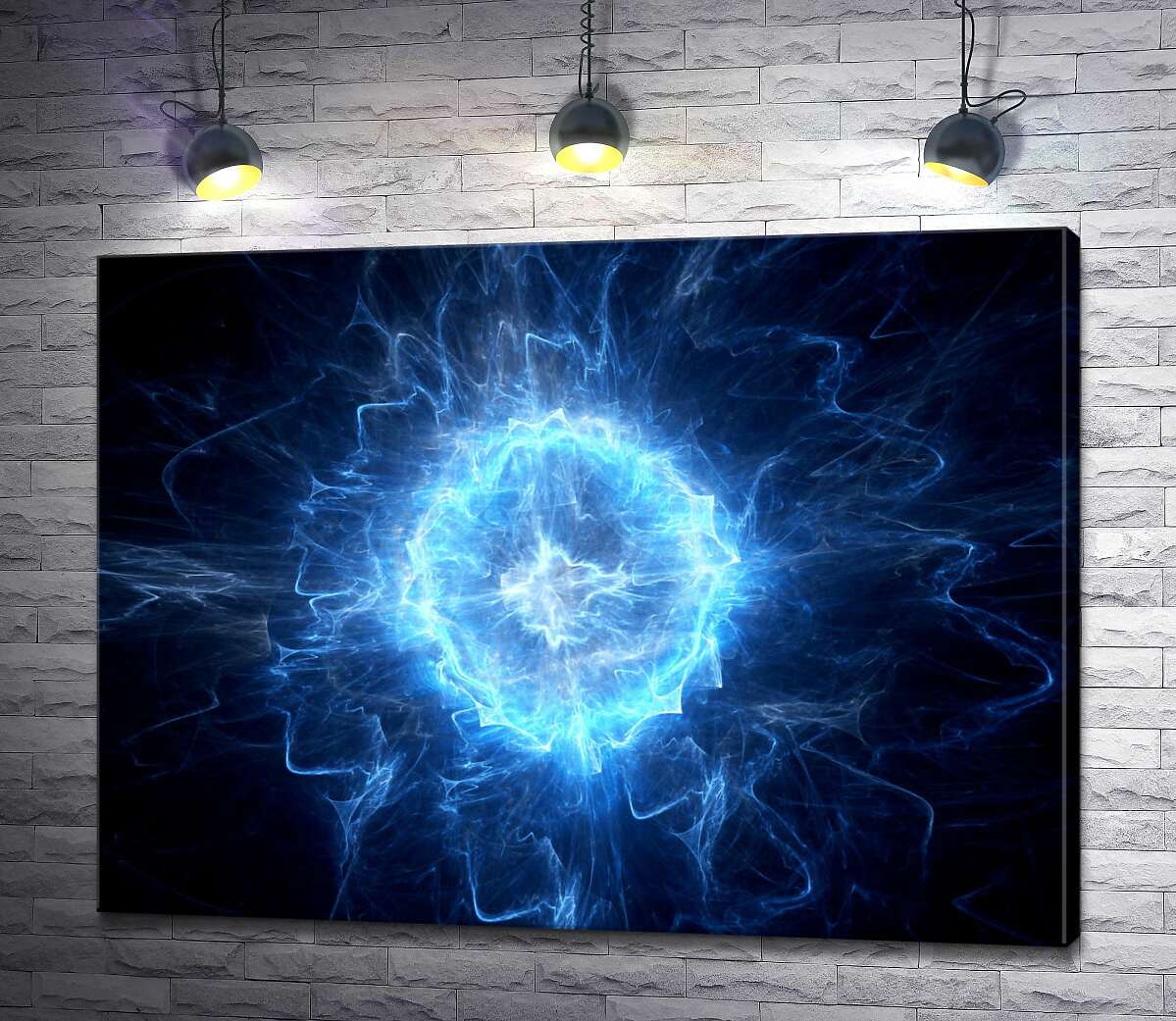 

Картина ArtPoster Яркие волны скопления энергии 100x75 см Модуль №1