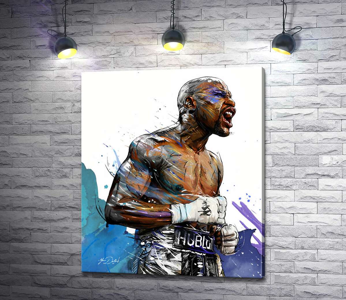 

Картина ArtPoster Сильный дух победителя в боксере Флойде Мейвезере (Floyd Mayweather) 100x119 см Модуль №1