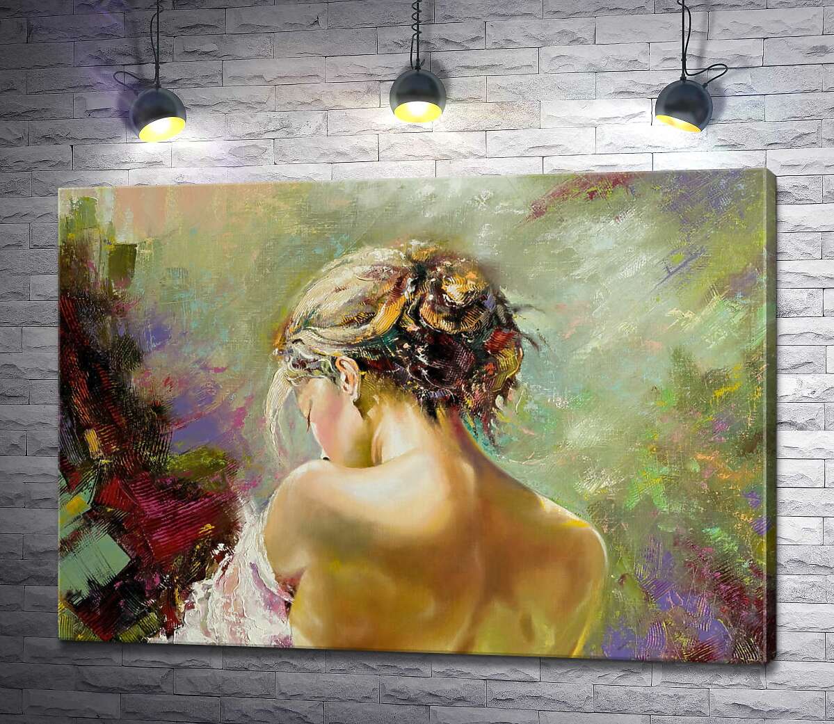 

Картина ArtPoster Шелковистая обнаженность девичьей спины 130x92 см Модуль №1