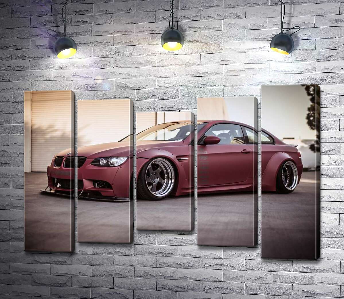 

Модульная картина ArtPoster Багровый автомобиль BMW M5 F10 100x69 см Модуль №28