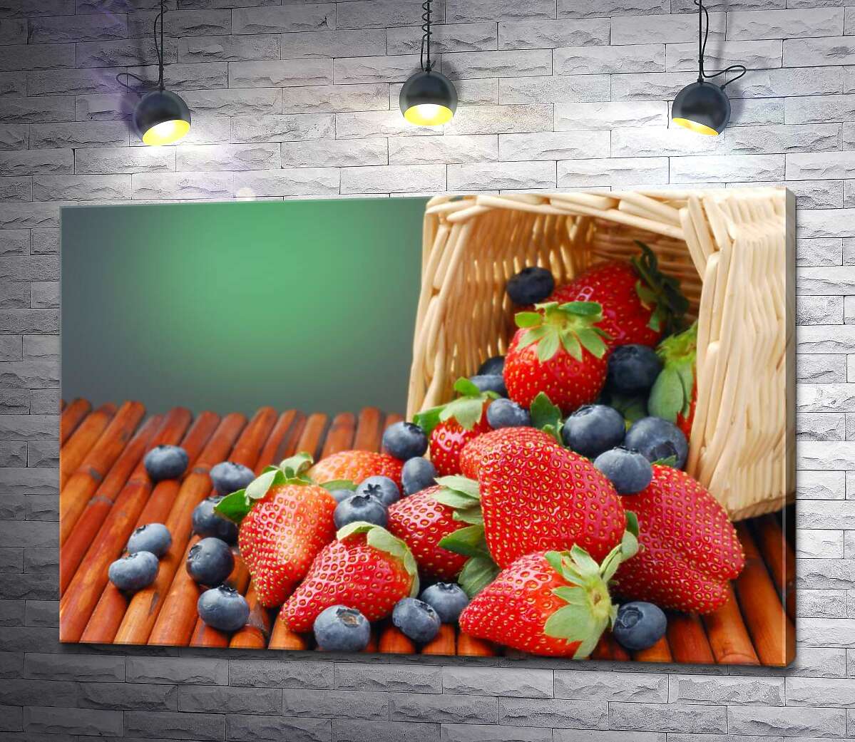 

Картина ArtPoster Сладкий вкус сочных клубники и черники 100x67 см Модуль №1