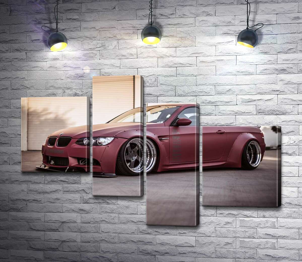 

Модульная картина ArtPoster Багровый автомобиль BMW M5 F10 130x89 см Модуль №20