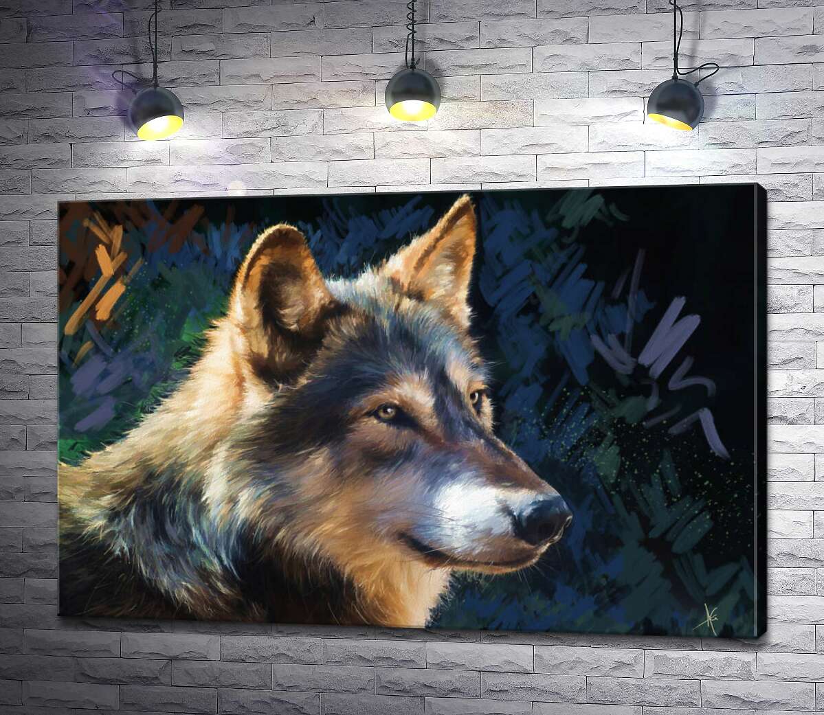 

Картина ArtPoster Хищный взгляд волка 130x86 см Модуль №1