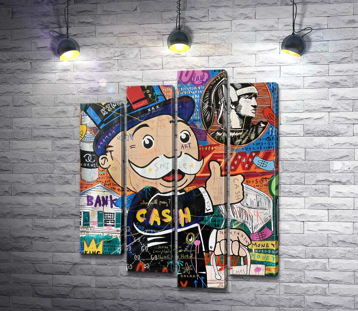 

Модульная картина ArtPoster Банковская система Монополи (Monop Bank System) – Джисбар 132x165 см Модуль №21