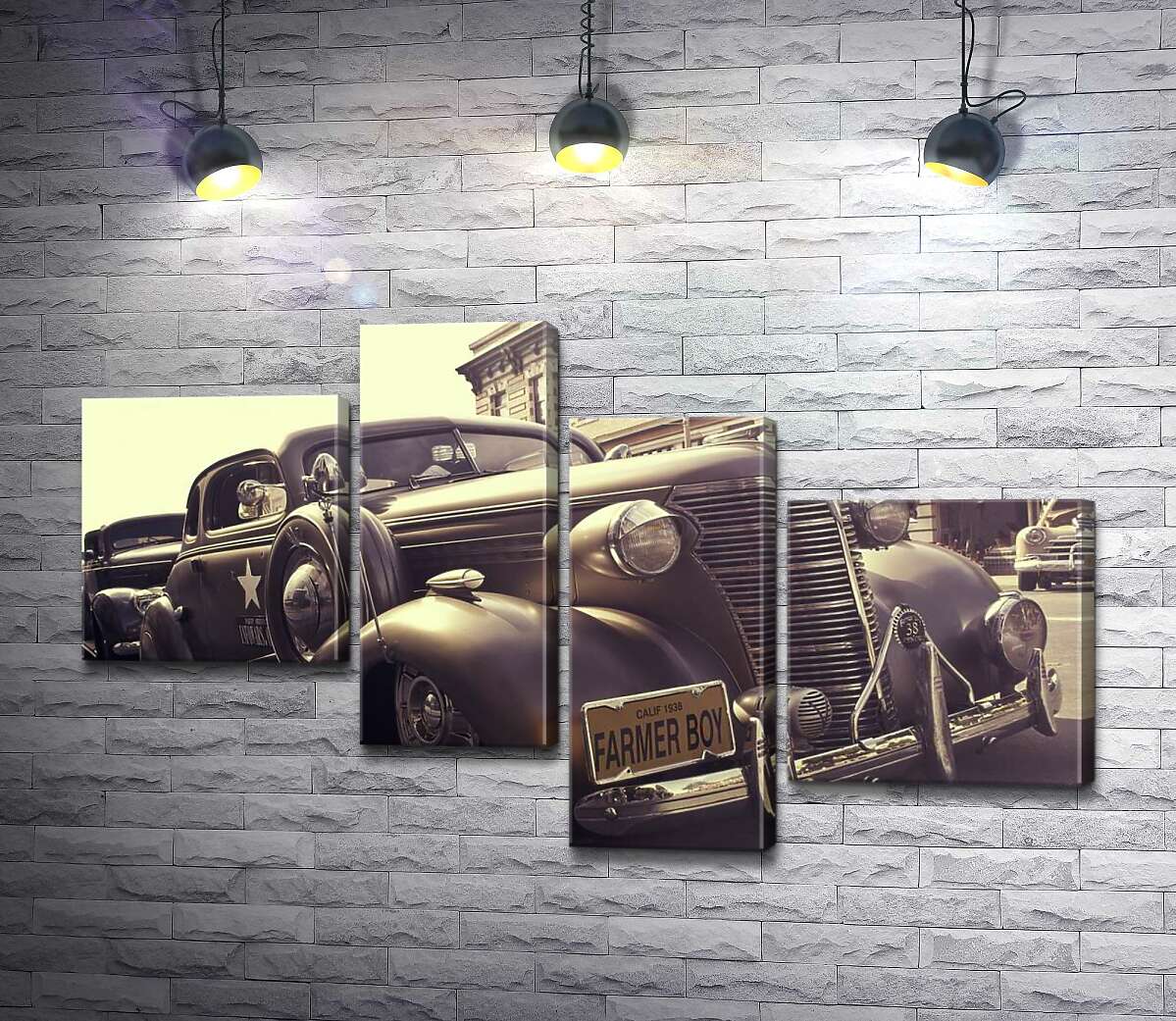 

Модульная картина ArtPoster "Farmer boy" – автомобиль Chevrolet Master 1938 года 130x79 см Модуль №20