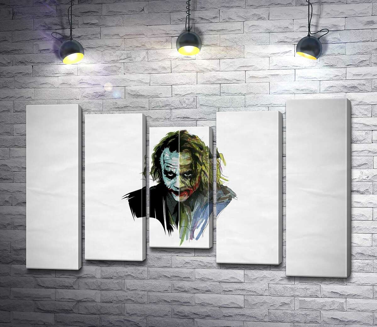 

Модульная картина ArtPoster Арт-портрет Джокера с угрожающим взглядом 100x65 см Модуль №28