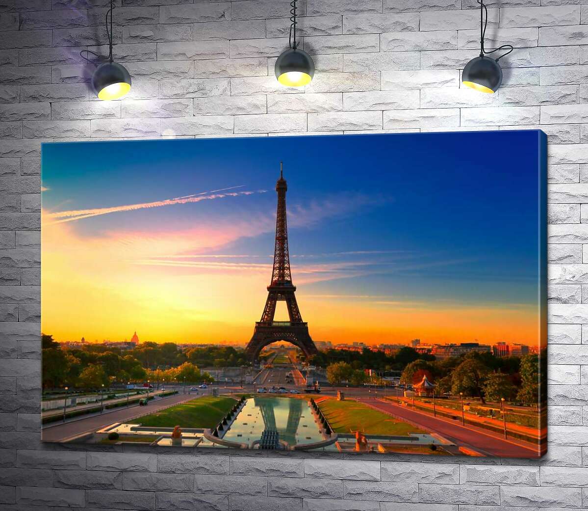 

Картина ArtPoster Утро поднимает лучи на Эйфелеву башню (Eiffel Tower) 100x67 см Модуль №1