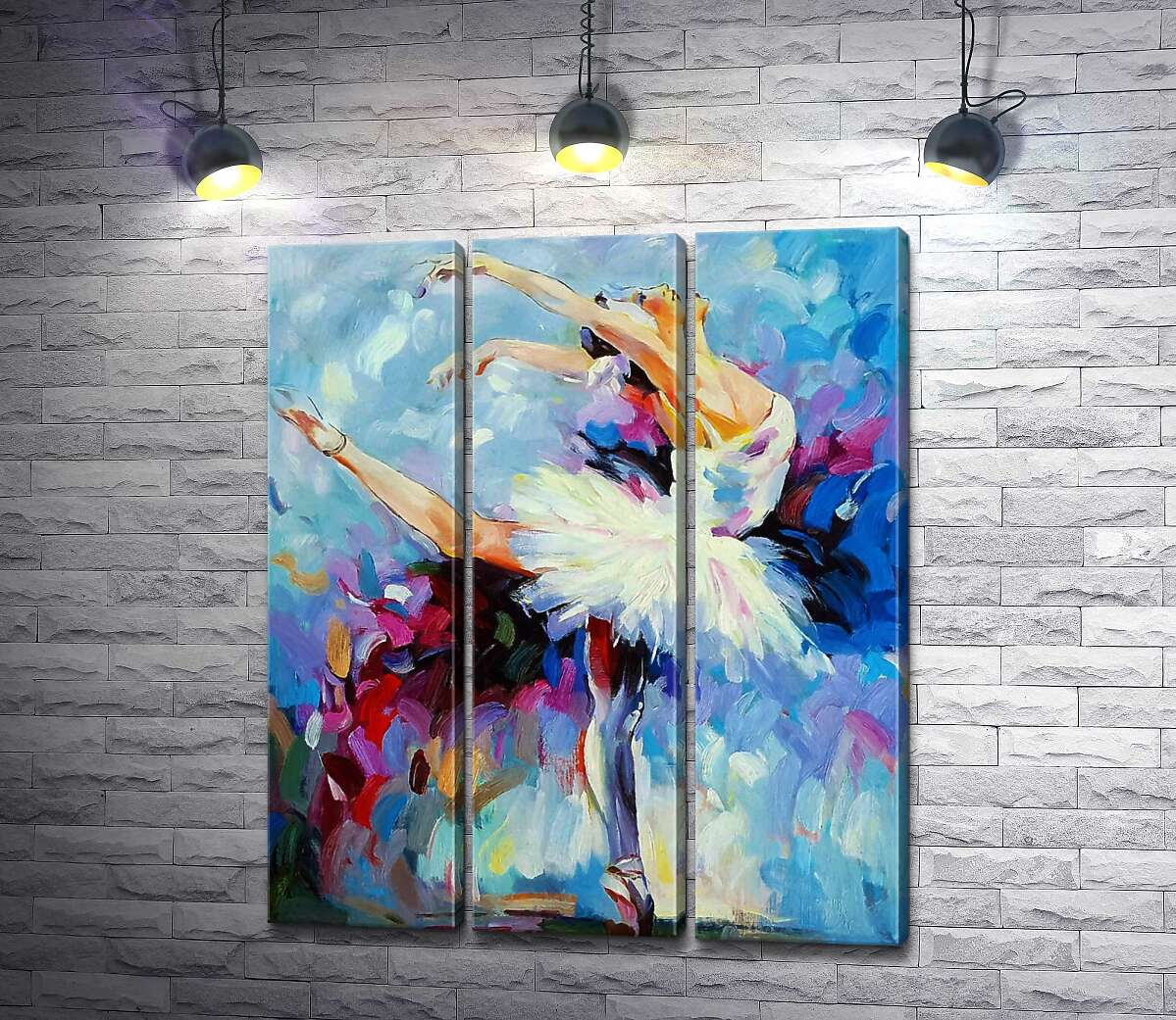 

Модульная картина ArtPoster Грационные движения балерины в танце 102x122 см Модуль №11