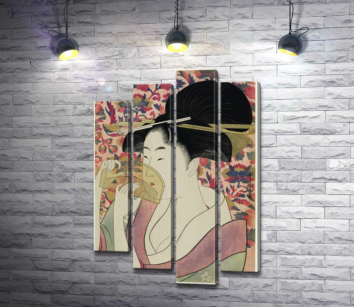 

Модульная картина ArtPoster Гребень - Китагава Утамаро (Kitagawa Utamaro) 132x198 см Модуль №21