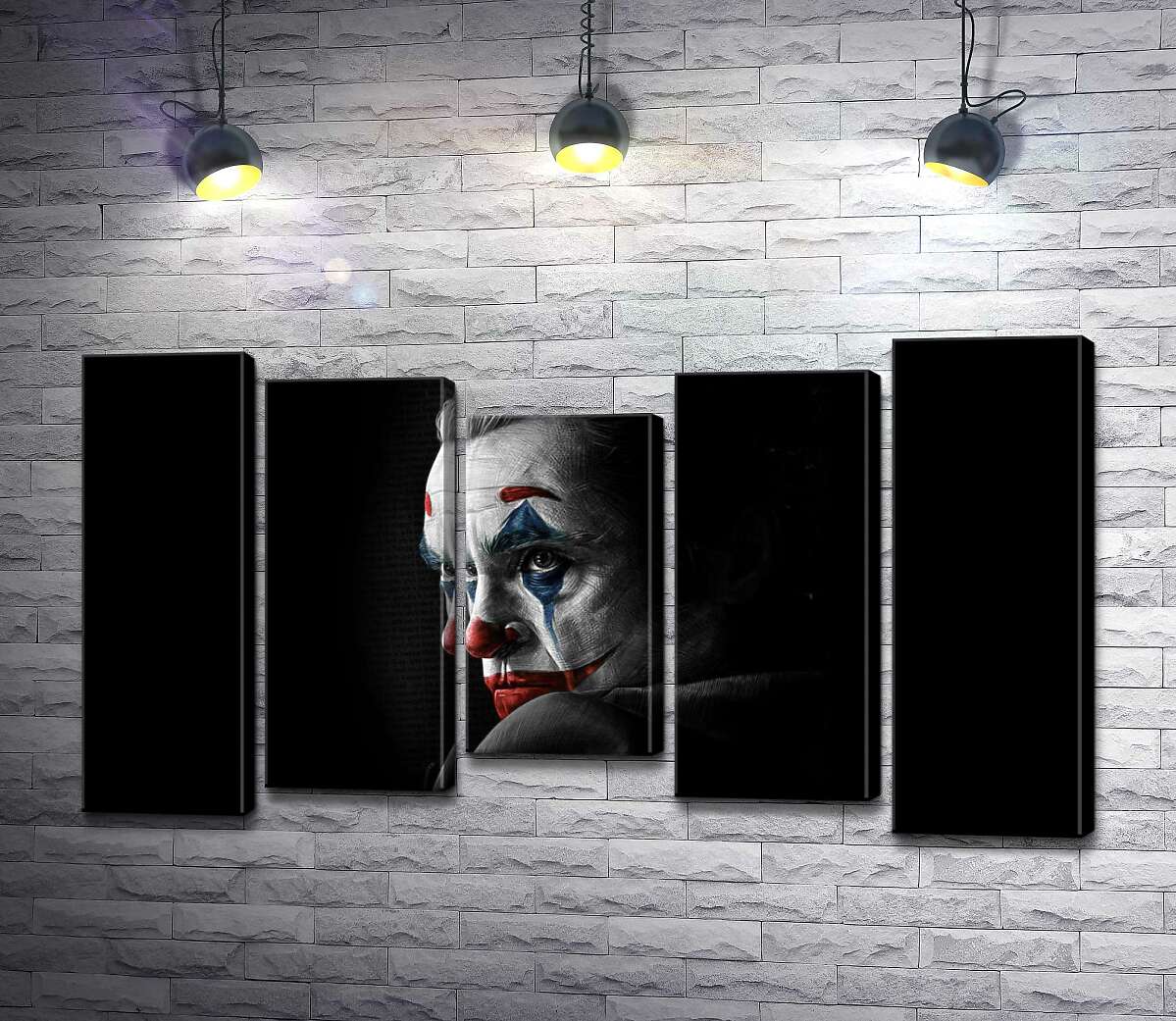 

Модульная картина ArtPoster Грустный взгляд Джокера из тени 130x74 см Модуль №28
