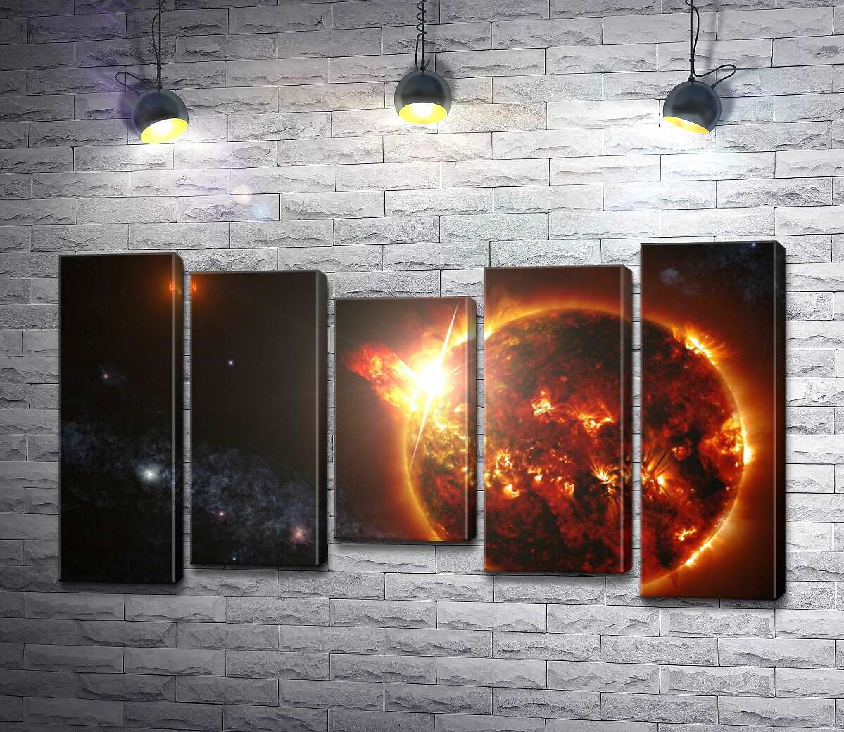 

Модульная картина ArtPoster Горячая красота Солнечных вспышек 130x74 см Модуль №28